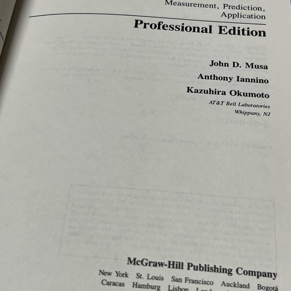 SOFTWARE RELIABILITY: MEASUREMENT,PREDICTION,APPLICATION Pro By Ed John D. Musa - Picture 7 of 9